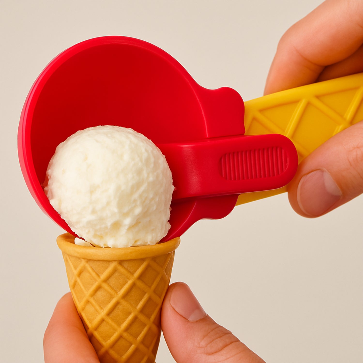 1-Piece Plastic Ice Cream & Watermelon Scooper with Trigger Dipper 1-Piece Plastic Ice Cream & Watermelon Scooper with Trigger Dipper